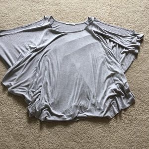 Gray Flowy Top Sz. M